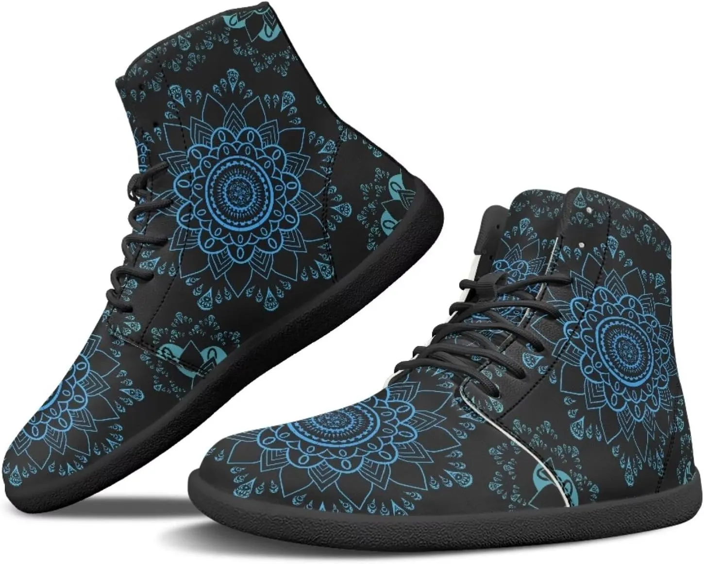 Ethnic Mandala Unisex Minimalist Wide Barefoot Shoes Women Zero Drop Sneaker Men's Wide Trail-Running Shoes