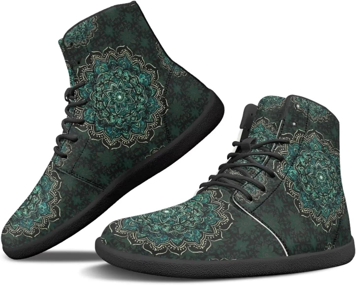 Ethnic Mandala Unisex Minimalist Wide Barefoot Shoes Women Zero Drop Sneaker Men's Wide Trail-Running Shoes
