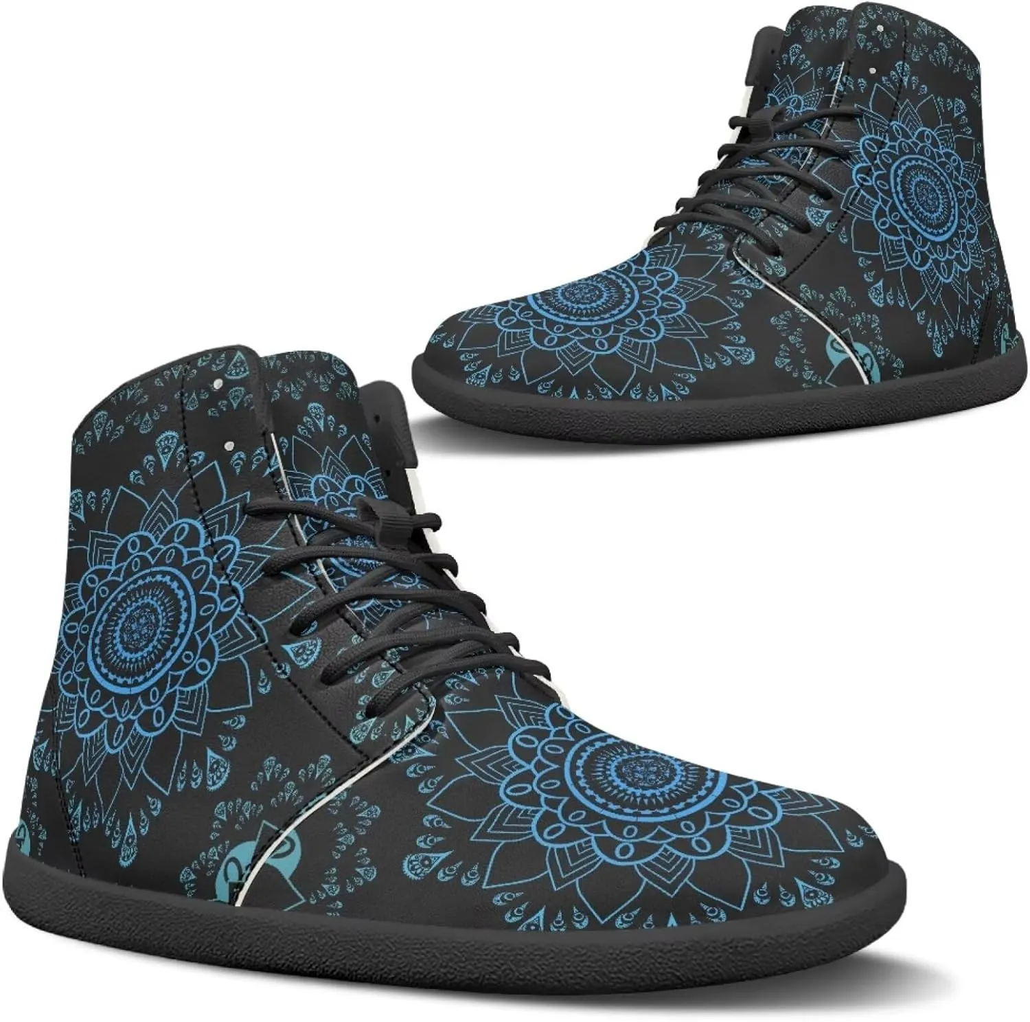 Ethnic Mandala Unisex Minimalist Wide Barefoot Shoes Women Zero Drop Sneaker Men's Wide Trail-Running Shoes