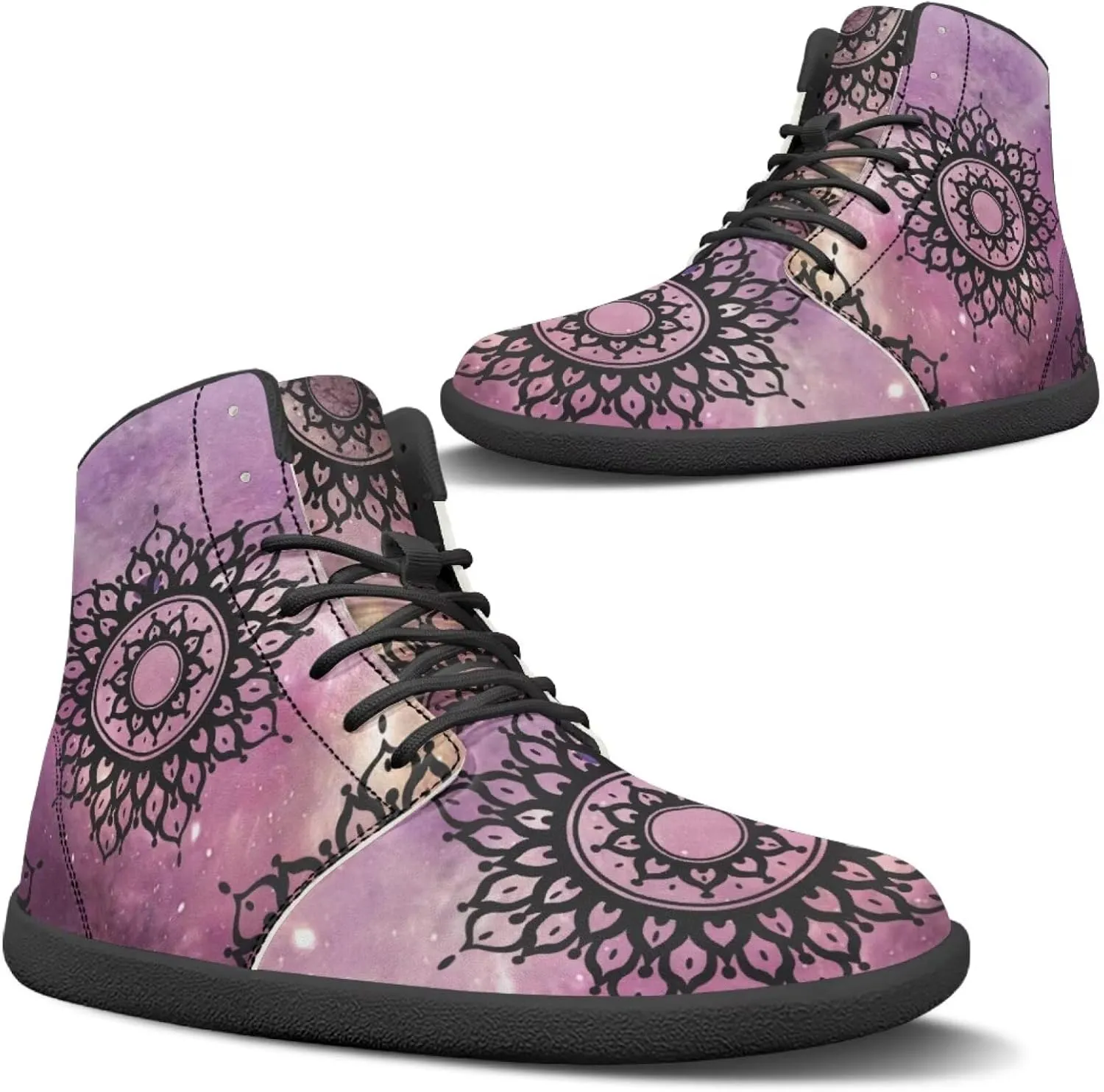 Ethnic Mandala Unisex Minimalist Wide Barefoot Shoes Women Zero Drop Sneaker Men's Wide Trail-Running Shoes