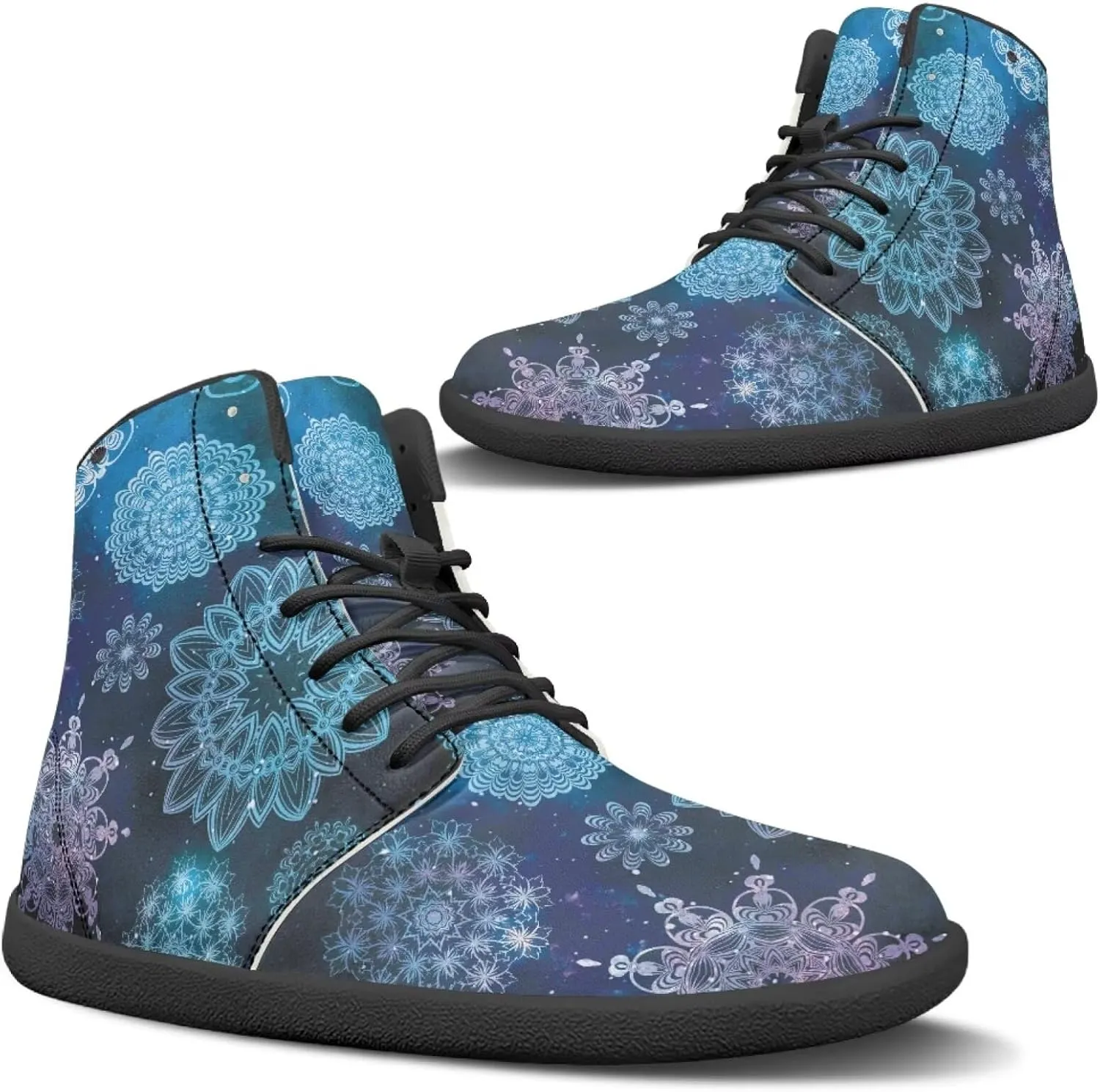 Ethnic Mandala Unisex Minimalist Wide Barefoot Shoes Women Zero Drop Sneaker Men's Wide Trail-Running Shoes