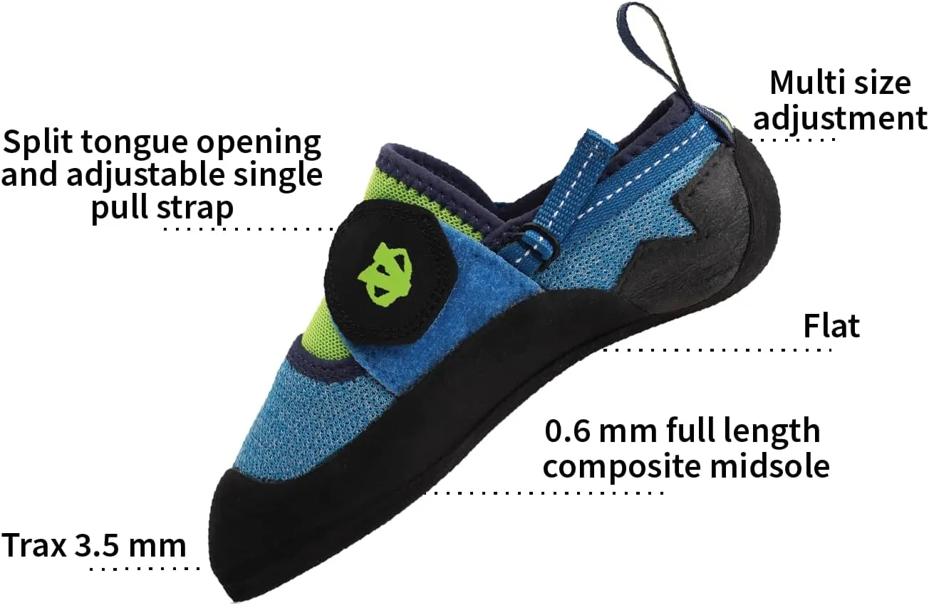 EVOLV Venga Kids Rock Climbing Shoe for Bouldering & Indoor Climbing