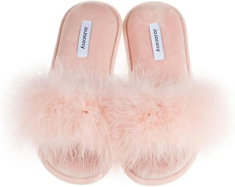 Extreme Plush Ladys Sexy Slip-on Comfortable Slippers Womens Fluffy Indoor Open-toe Scuff