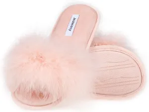 Extreme Plush Ladys Sexy Slip-on Comfortable Slippers Womens Fluffy Indoor Open-toe Scuff