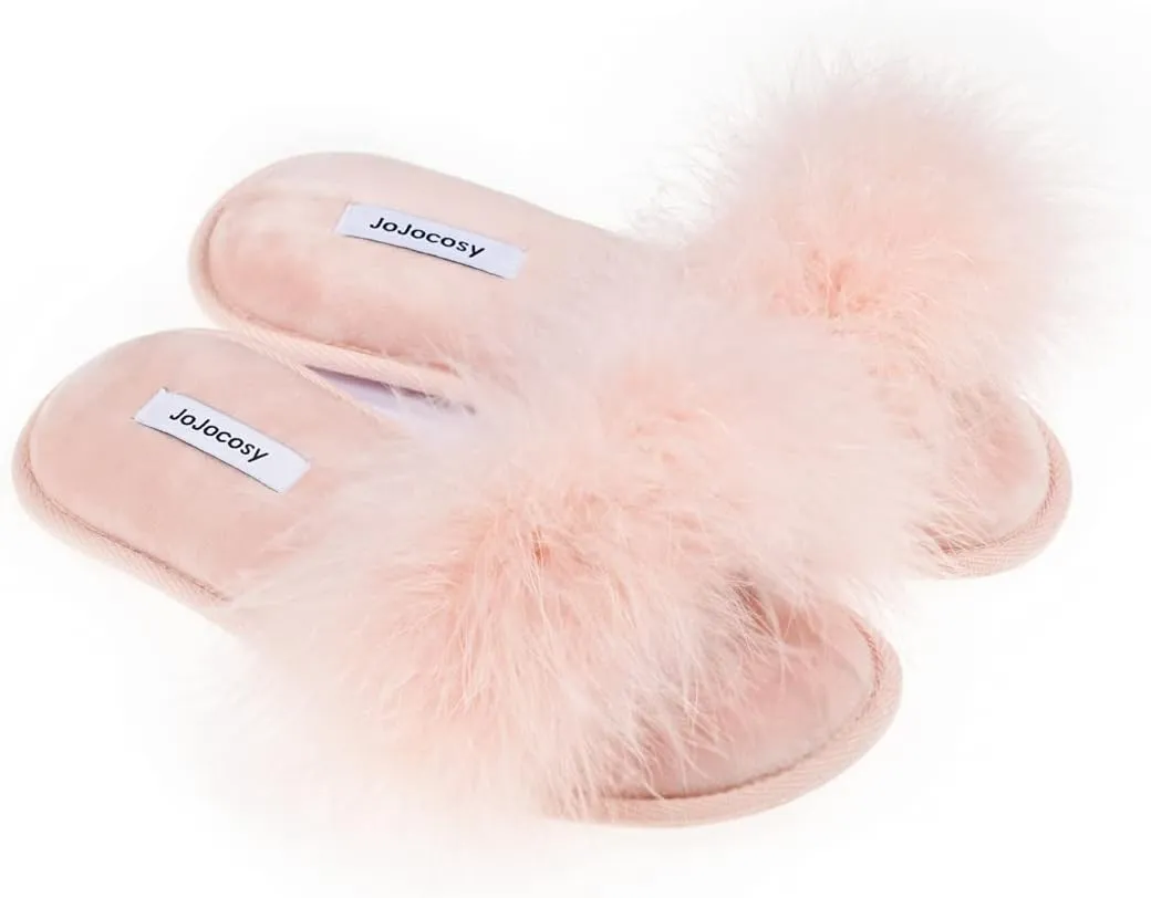 Extreme Plush Ladys Sexy Slip-on Comfortable Slippers Womens Fluffy Indoor Open-toe Scuff