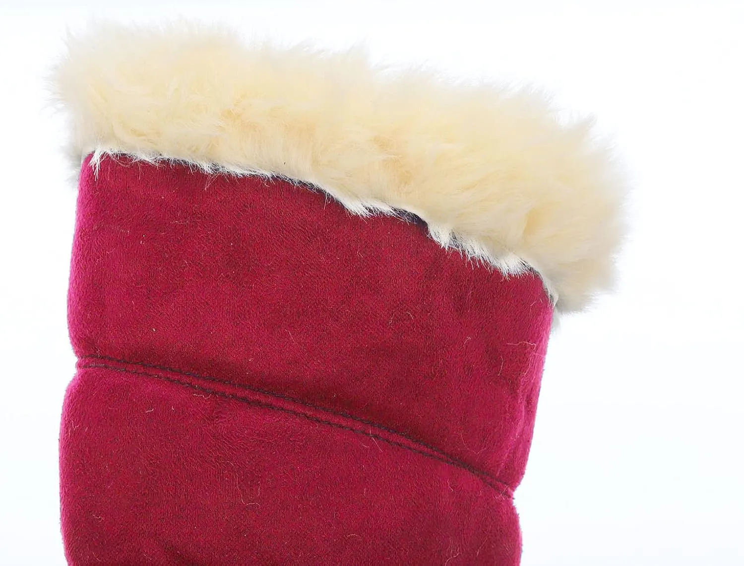 Fashion Belt Furry Boots for Women Cold Proof Insulated Mid Calf Boots Fleece Lined Warm Non Slip Winter Boots