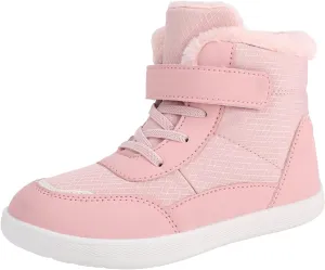 Girls Boys Winter Boots Kids Unisex Adjustable Strap Fleece Lined Snow Shoes Casual Thicken Warm Ankle Boots