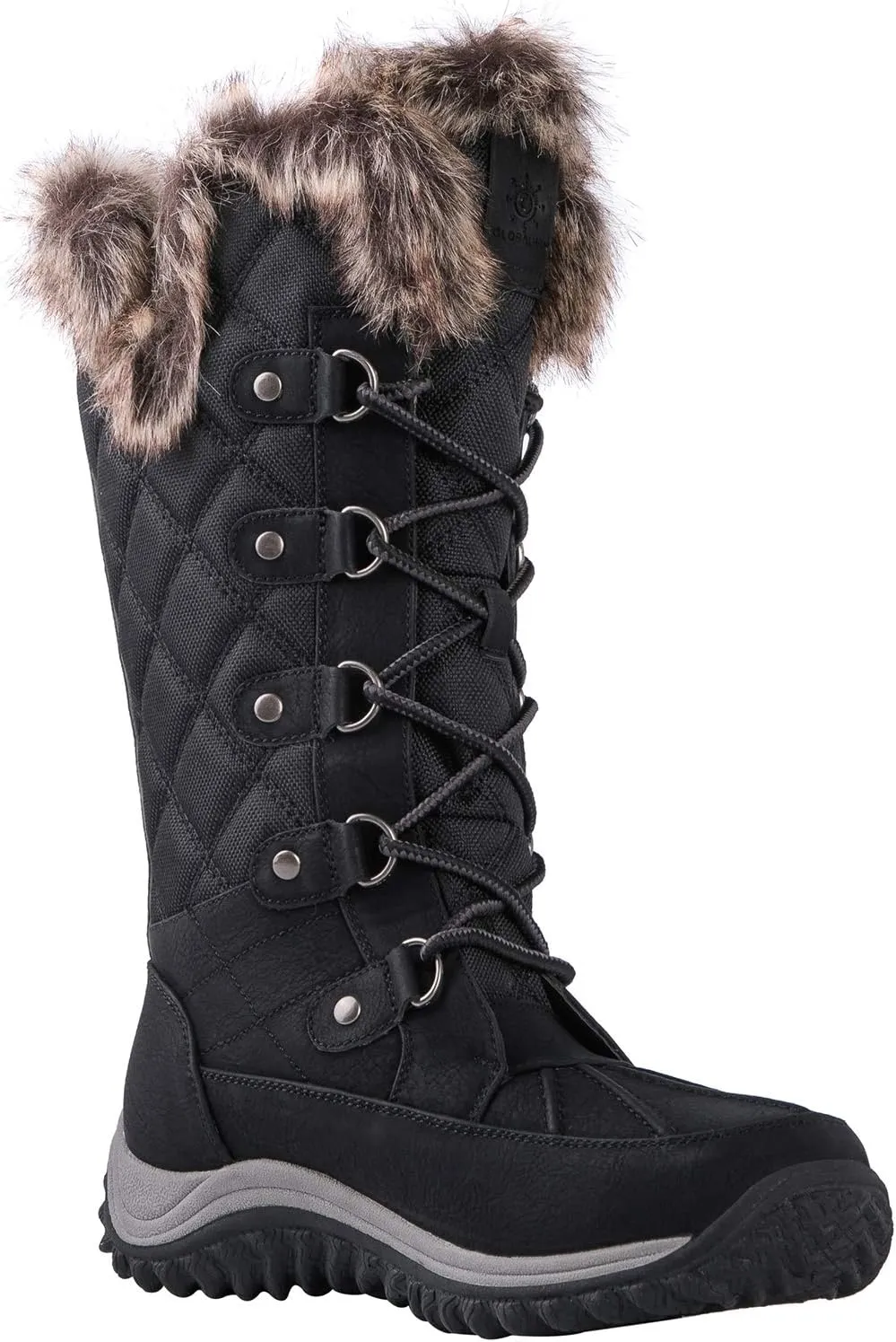 GLOBALWIN Women's Mid-Calf Fleece Lined Winter Boots