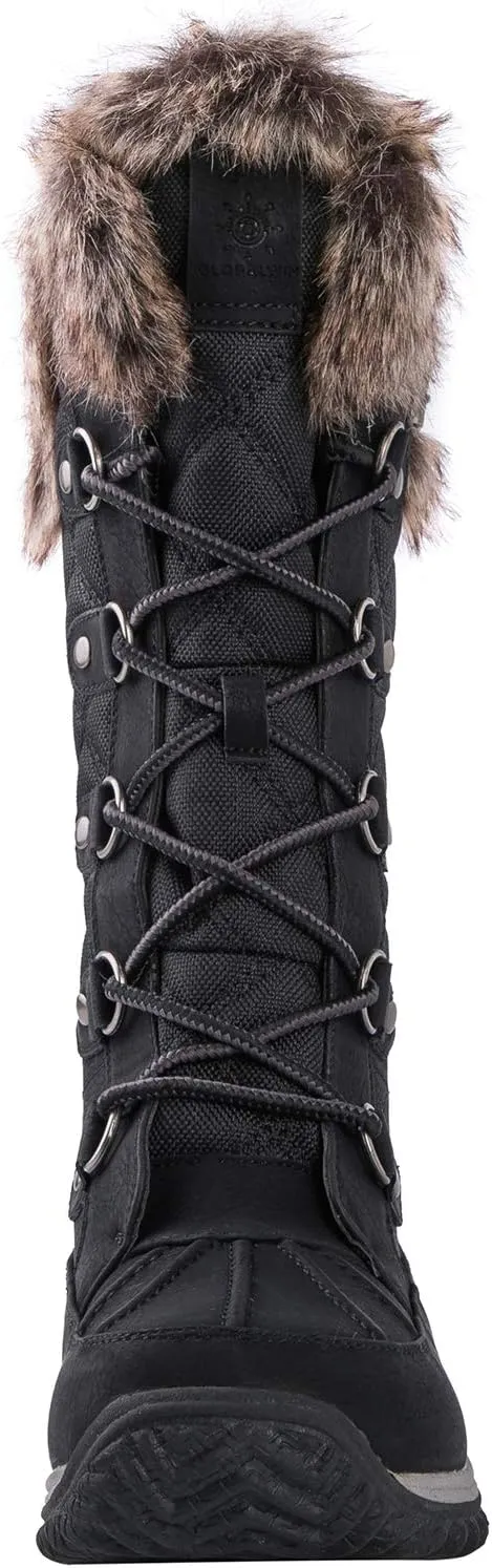 GLOBALWIN Women's Mid-Calf Fleece Lined Winter Boots