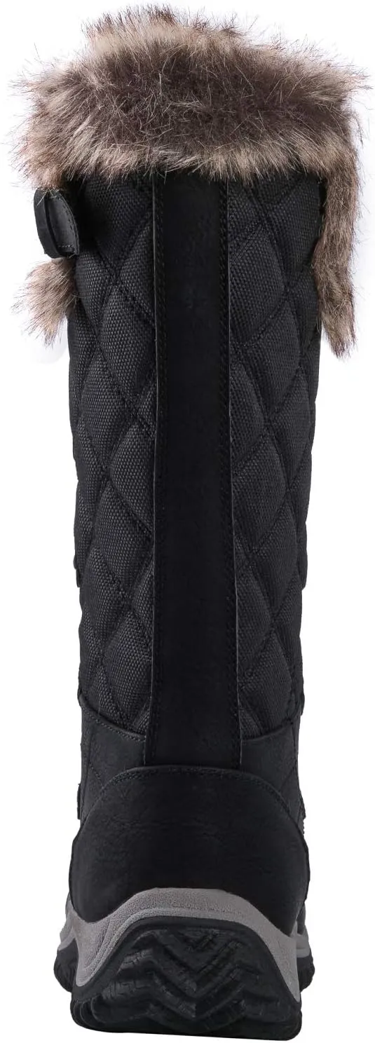 GLOBALWIN Women's Mid-Calf Fleece Lined Winter Boots