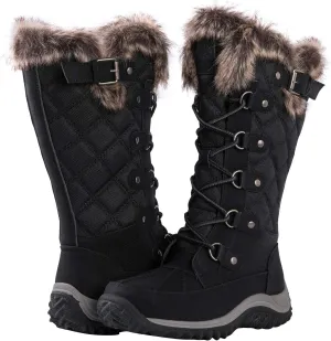 GLOBALWIN Women's Mid-Calf Fleece Lined Winter Boots