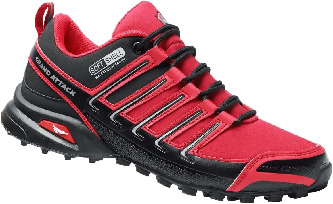 Grand Attack Men's Trail Running Shoes Men's Hiking Shoes for Water Resistant Men Breathable Lightweight Trail Running Sneakers
