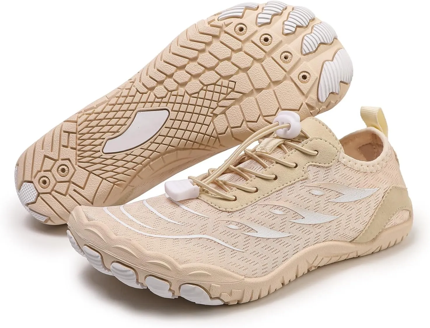 Grounded Footwear for Women Men Quick Dry Water Resistant Water Shoes,Wide Toe Box&Non-Slip Breathable Barefoot,Lightweight Adjustable Fitness Sports Footwear Outdoor Beach Surfing Training Barefoot