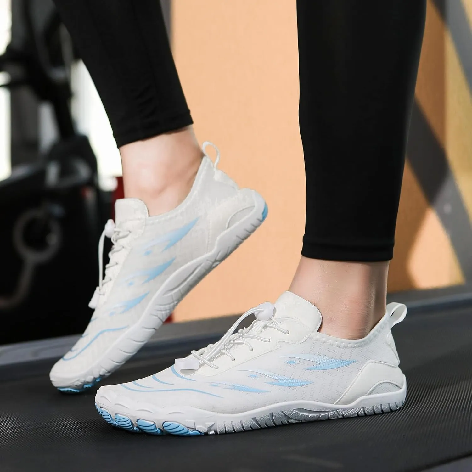 Grounded Footwear for Women Men Quick Dry Water Resistant Water Shoes,Wide Toe Box&Non-Slip Breathable Barefoot,Lightweight Adjustable Fitness Sports Footwear Outdoor Beach Surfing Training Barefoot