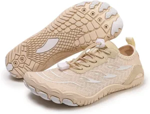 Grounded Footwear for Women Men Quick Dry Water Resistant Water Shoes,Wide Toe Box&Non-Slip Breathable Barefoot,Lightweight Adjustable Fitness Sports Footwear Outdoor Beach Surfing Training Barefoot