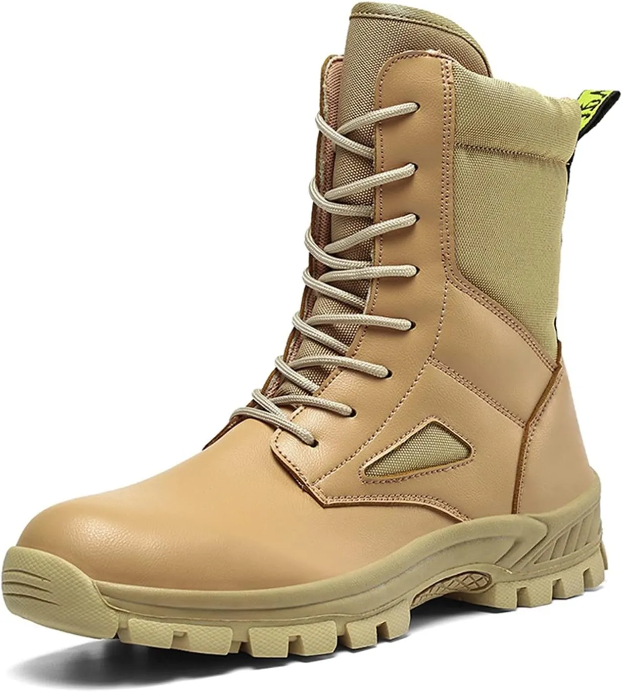 High Rise Hiking Boots, Outdoor Combat Waterproof Boots Men,High- top Work Army Tactical Patrol Hiking Footwear, Breathable Non- Slip Trekking Lace Up Snow Boots, for Birthday,Father' s Day and Chris