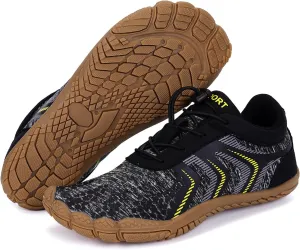 Hike Barefoot Shoes for Winter Autumn Footwear, Minimalist Barefoot Shoes for Men Women Wide Toe Zero Drop Athletic Hiking and Trail Running Shoe