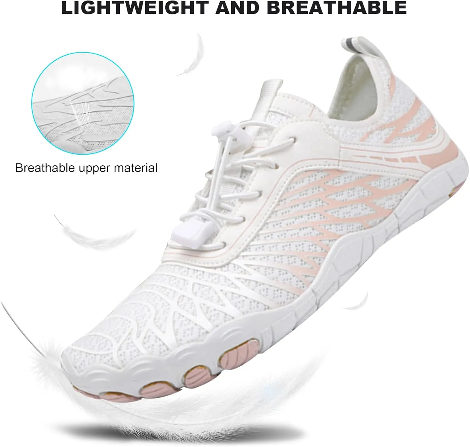 Hike Barefoot Shoes Women Men Non-Slip Healthy Breathable Fashion Trail Running Womens Mens Wide Toe Zero Drop Water Shoe