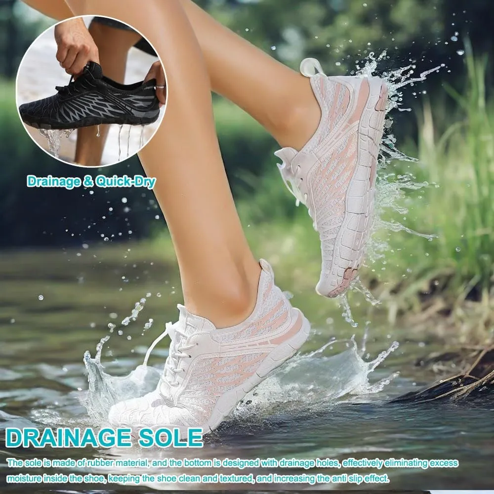 Hike Barefoot Shoes Womens Men,Unisex Barefoot Water Shoes Breathable, Anti-Slip Hiking Footwear for Athletic Wide Toe Shoe Footwear for Hiking, Walking, Running, Yoga, and Water Sports