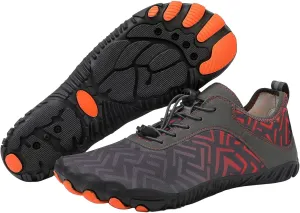 Hiking Water Shoes Women Men, Unisex Non-Slip Wide Toe Box Barefoot Grounded Footwear, Quick Dry Aqua Shoes, Zero Drop Breathable Hiking Sneakers for Hike, Walking, Running, Swimming, Travel