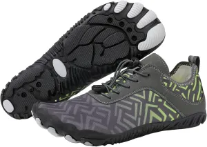 Hiking Water Shoes Women Men, Unisex Non-Slip Wide Toe Box Barefoot Grounded Footwear, Quick Dry Aqua Shoes, Zero Drop Breathable Hiking Sneakers for Hike, Walking, Running, Swimming, Travel