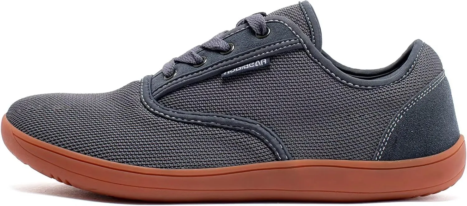 HOBIBEAR Wide-Toe-Box Barefoot Shoes for Mens Womens Minimalist Breathable Trail Running Walking Shoes