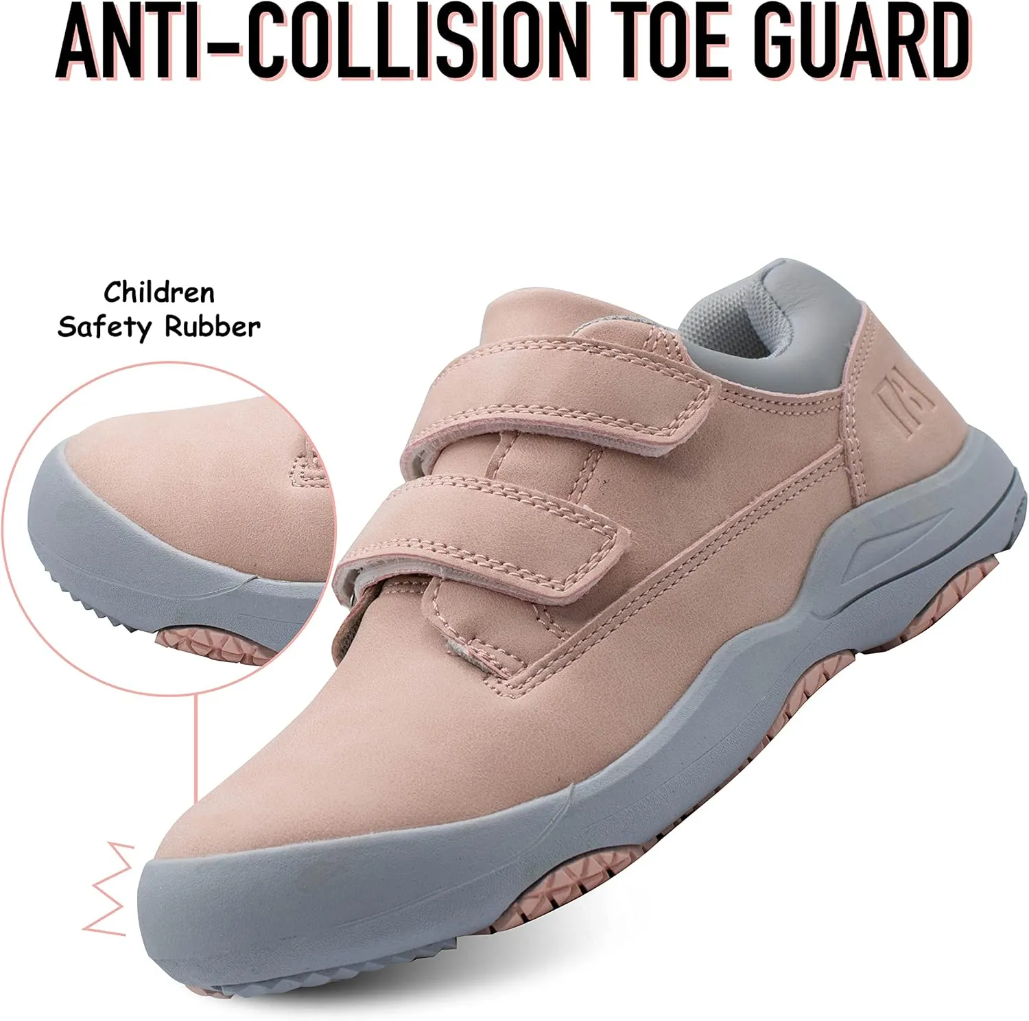 i78 78 Kids Boys Hiking Shoes Chelsea Mid Ankle Boots For Outdoor Trekking Walking Synthetic Non-Slip Lightweight