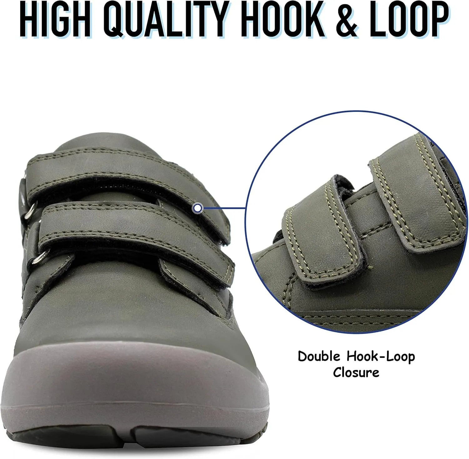 i78 78 Kids Boys Hiking Shoes Chelsea Mid Ankle Boots For Outdoor Trekking Walking Synthetic Non-Slip Lightweight