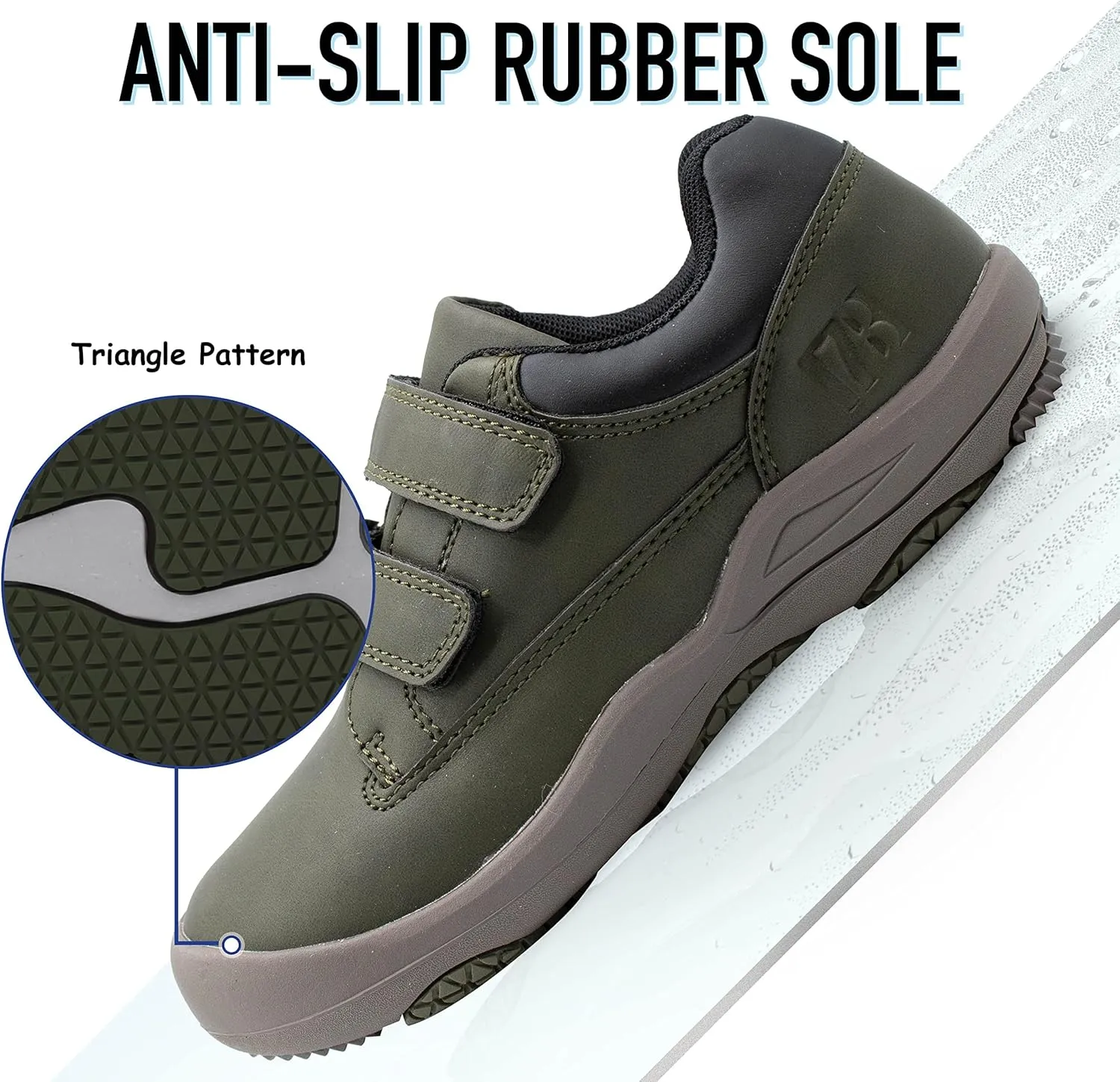 i78 78 Kids Boys Hiking Shoes Chelsea Mid Ankle Boots For Outdoor Trekking Walking Synthetic Non-Slip Lightweight