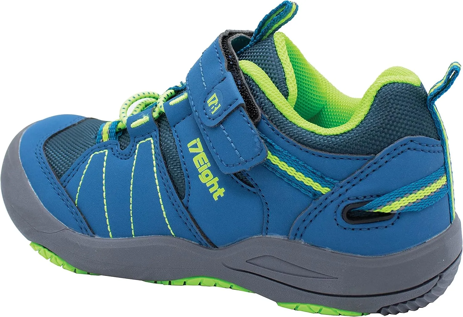 i78 Low Top Kids Boys Sports Hiking Shoes Breathable Synthetic Leather Sneakers Non-Slip Lightweight for Outdoor Running Trekking Trail Walking