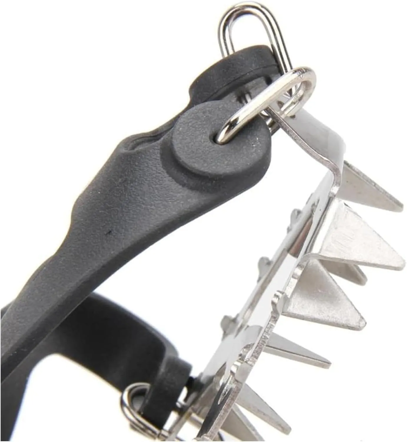 Ice Snow Grips Ice Cleats 18 Teeth Fishing Snow Shoe Spiked Grips Cleats Crampons Winter Climbing Camping Anti Slip Hiking Snowshoes Shoe Cover