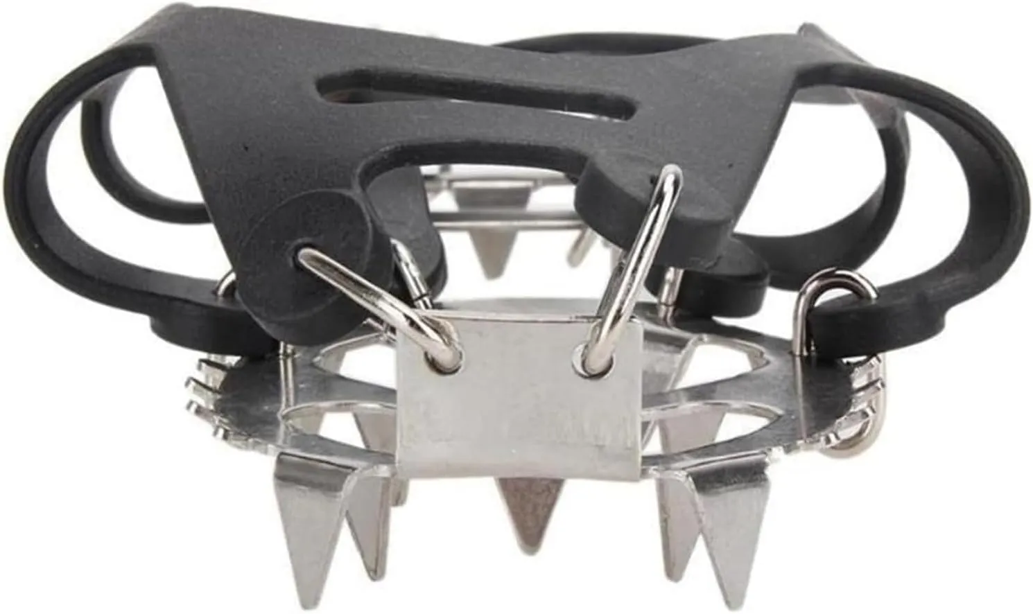 Ice Snow Grips Ice Cleats 18 Teeth Fishing Snow Shoe Spiked Grips Cleats Crampons Winter Climbing Camping Anti Slip Hiking Snowshoes Shoe Cover