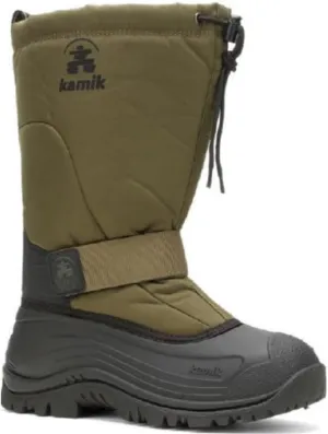 Kamik Men's GREENBAY 4 WIDE Winter Snow Boots, Dark Olive, Size 10, Width Medium