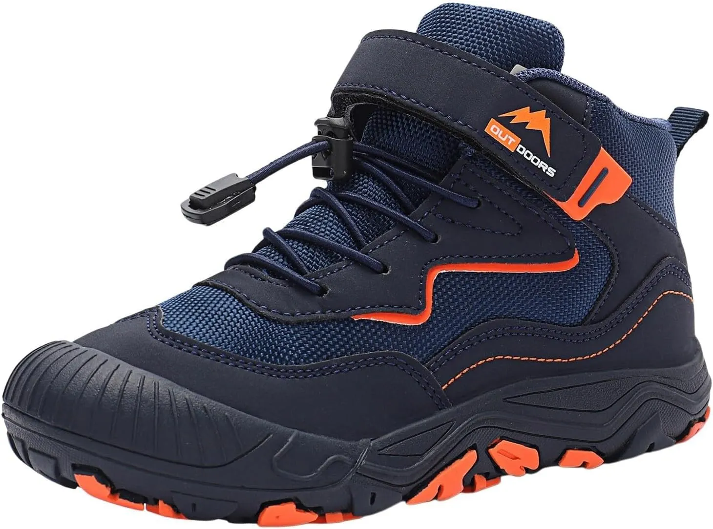 Kids Sports Shoes Boys Girls Adjustable Shoelaces Hiking Shoes Trainers Shoe Toddler Outdoor Anti-Slip Walking Shoes