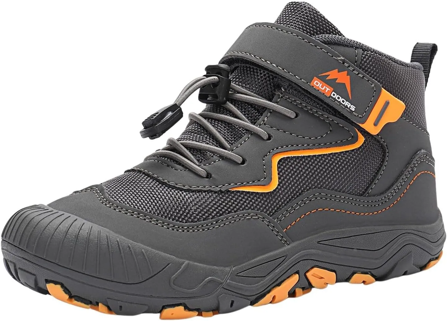 Kids Sports Shoes Boys Girls Adjustable Shoelaces Hiking Shoes Trainers Shoe Toddler Outdoor Anti-Slip Walking Shoes
