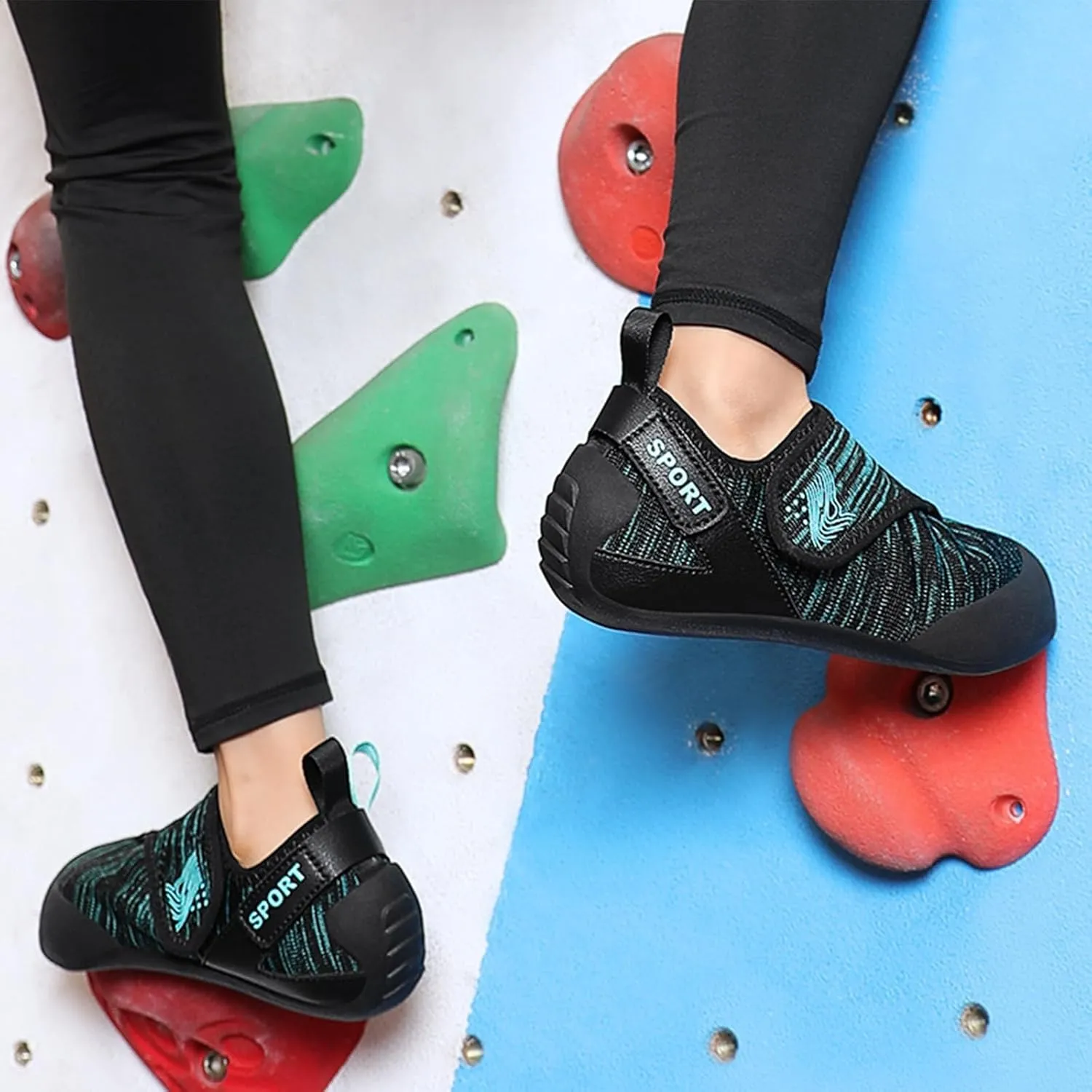 Ladies Rock Climbing Shoes, Non-Slip Indoor Climbing Shoes Mesh Breathable Climbing Sneakers for Womens Bouldering