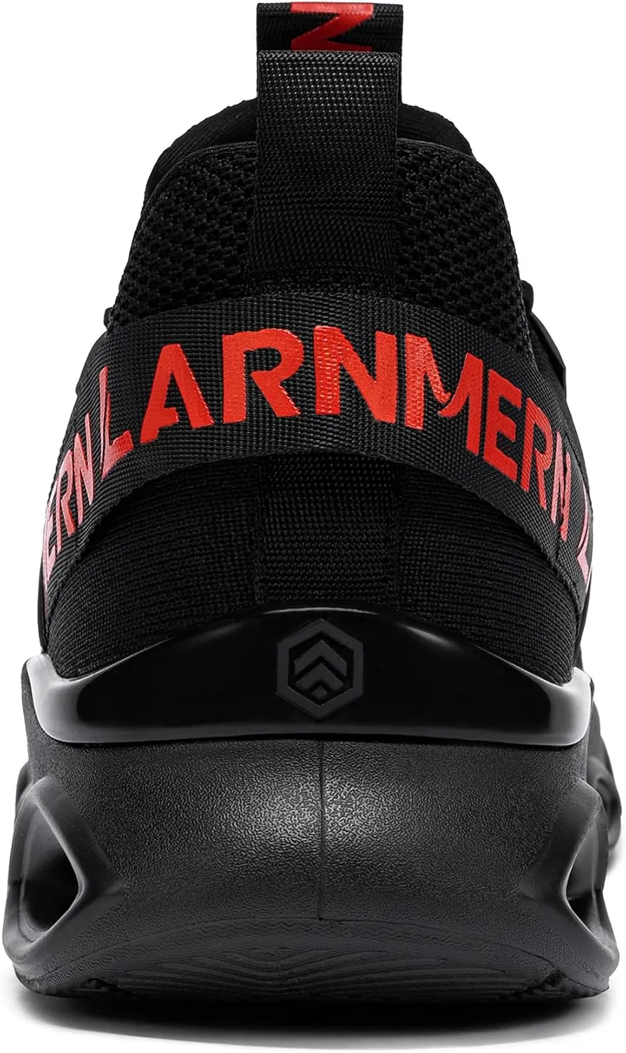 LARNMERN Steel Toe Shoes for Men Women Wide Lightweight Safety Sneakers Comfortable Safety Shoes Colorful Tennis Work Shoes