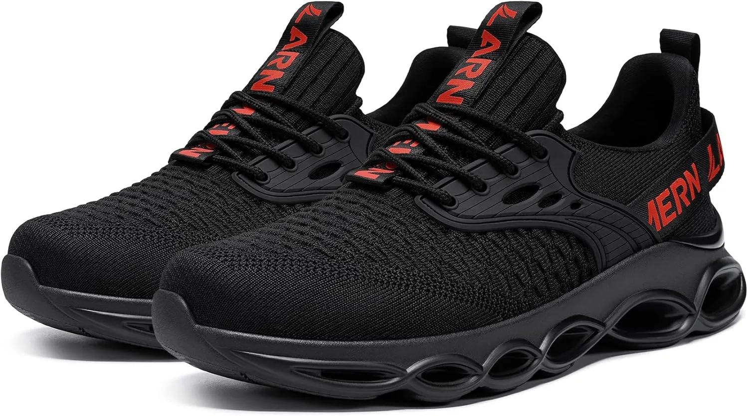 LARNMERN Steel Toe Shoes for Men Women Wide Lightweight Safety Sneakers Comfortable Safety Shoes Colorful Tennis Work Shoes