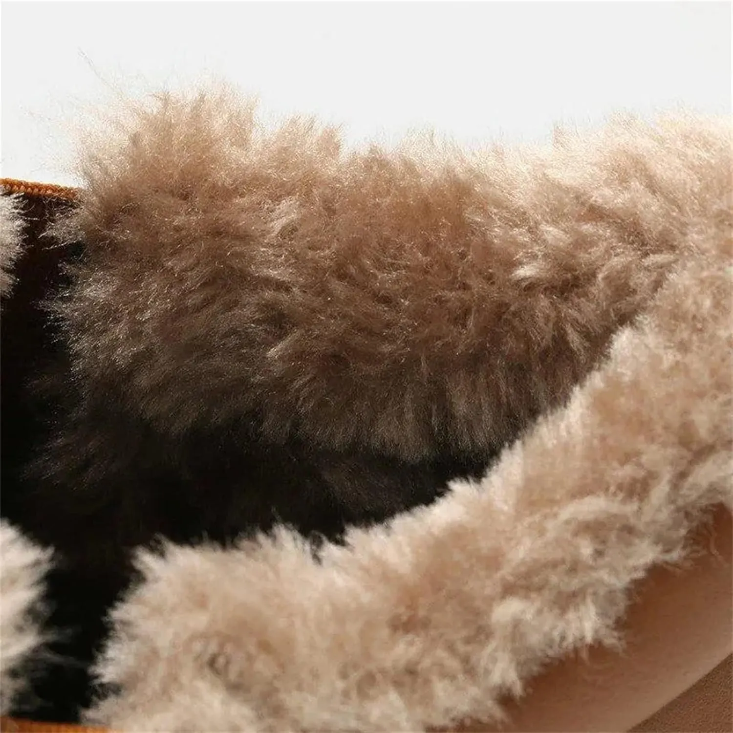 Lausiuoe Snow Boots For Women Cute Fur Lined Winter Boots Warm Fuzzy Ankle Booties Casual Fashion Trendy Slip On Outdoor Shoe