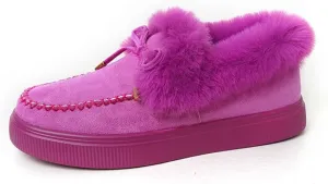 Lausiuoe Snow Boots For Women Wide Width Fluffy Fuzzy Ankle Booties Soft Memory Foam Pull on Fashion Casual Walking Shoes