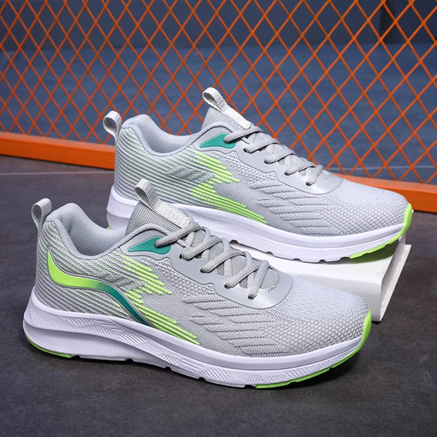 Lightweight Hiking Shoes for Men Casual Sneaker Mesh Breathable Walking Shoe Non Slip Work Sport Shoes for Men