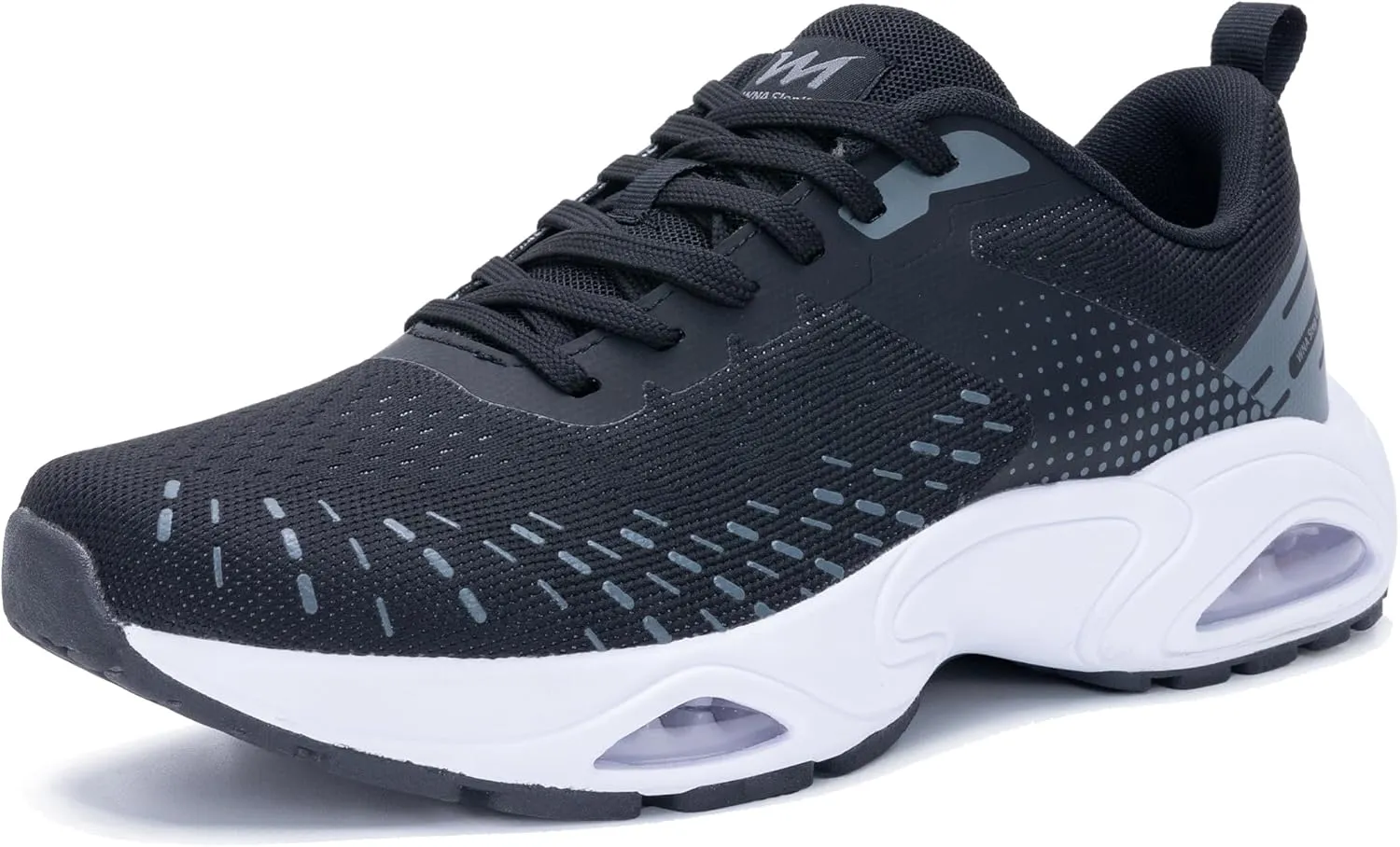 Men Air Running Shoes with Dual Cushions Breathable Lightweight Tennis Walking Sneakers Memory Foam Athletic Sport Shoes
