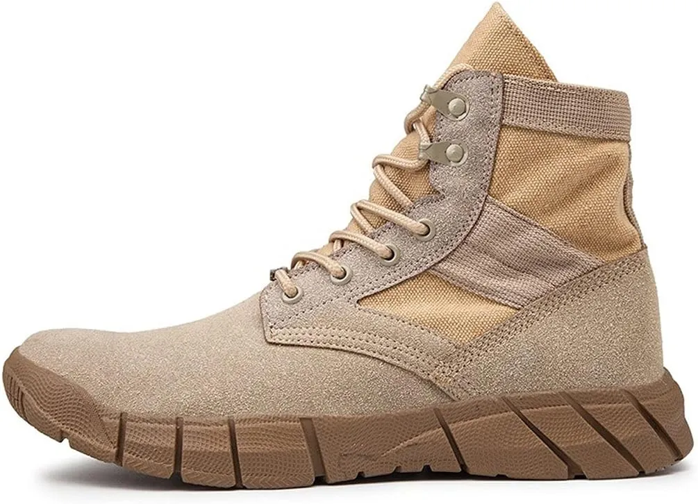 Mens Boots Autumn Winter Warm Plush Men's Boots Suede Leather Snow Boots Non-slip Working Boots Outdoor Ankle Boots
