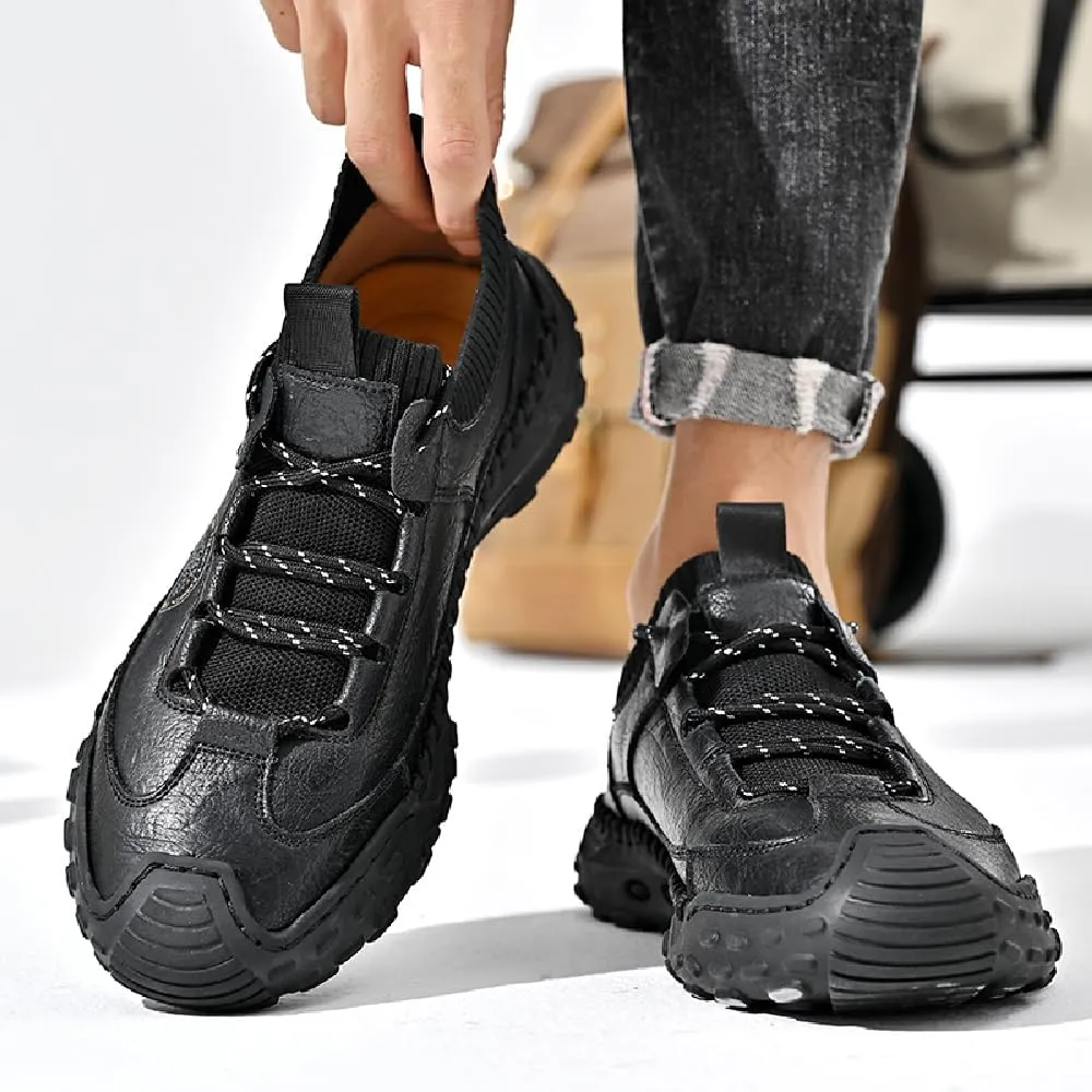 Mens Casual Hiking Outdoor Breathable Sneakers Lightweight Oxfords Anti-Slip Climbing Shoes