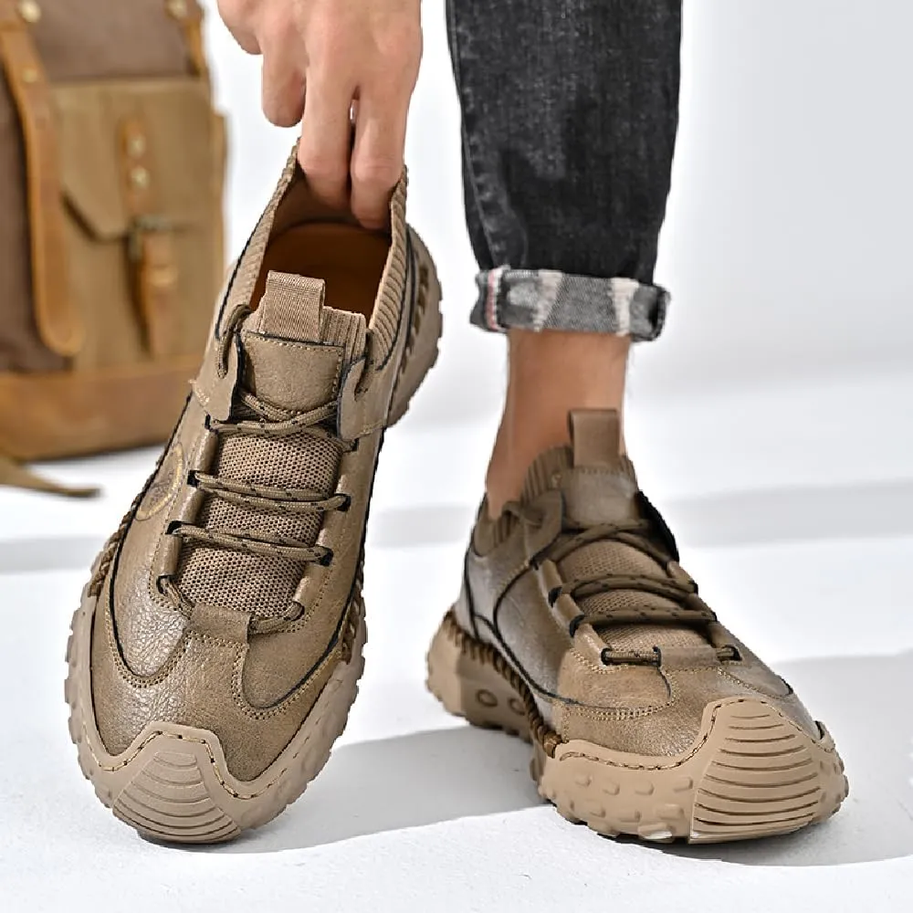 Mens Casual Hiking Outdoor Breathable Sneakers Lightweight Oxfords Anti-Slip Climbing Shoes