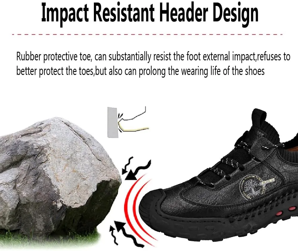 Mens Casual Hiking Outdoor Breathable Sneakers Lightweight Oxfords Anti-Slip Climbing Shoes