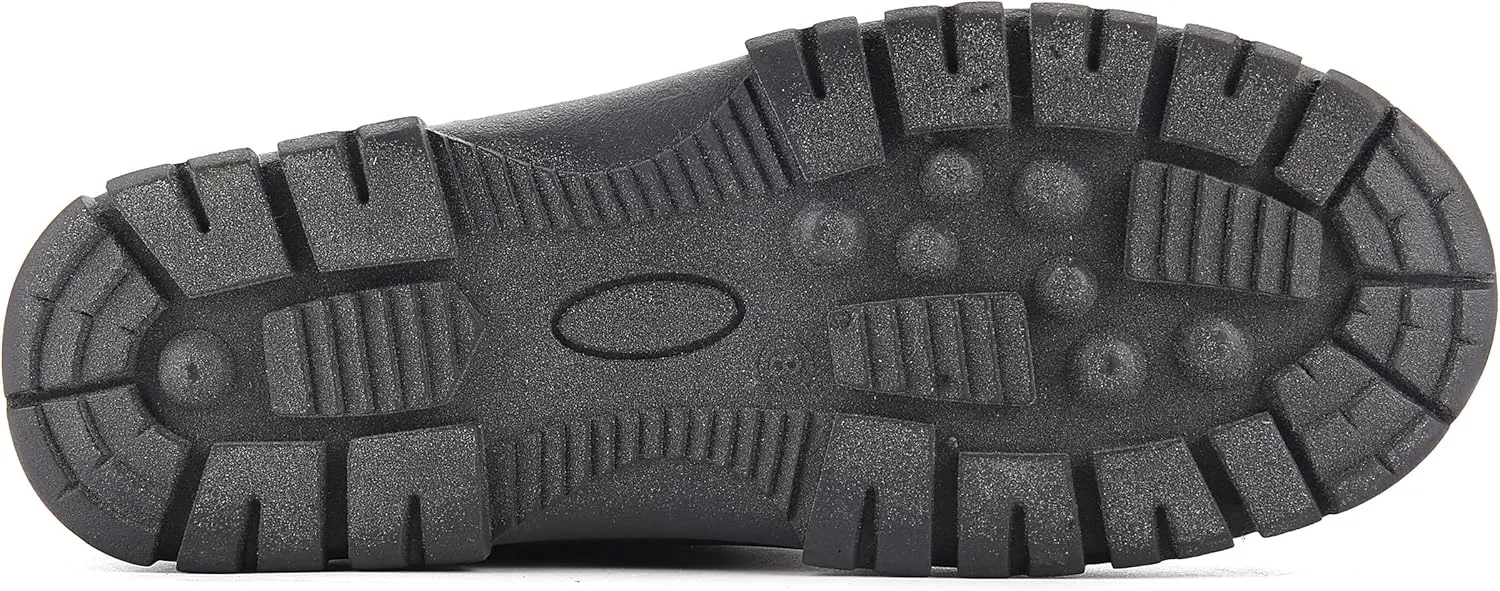Mens Cold Weather Snow Boot, Waterproof Insulated, Fur Lined, Slip-Resistant, Sizes 10-13