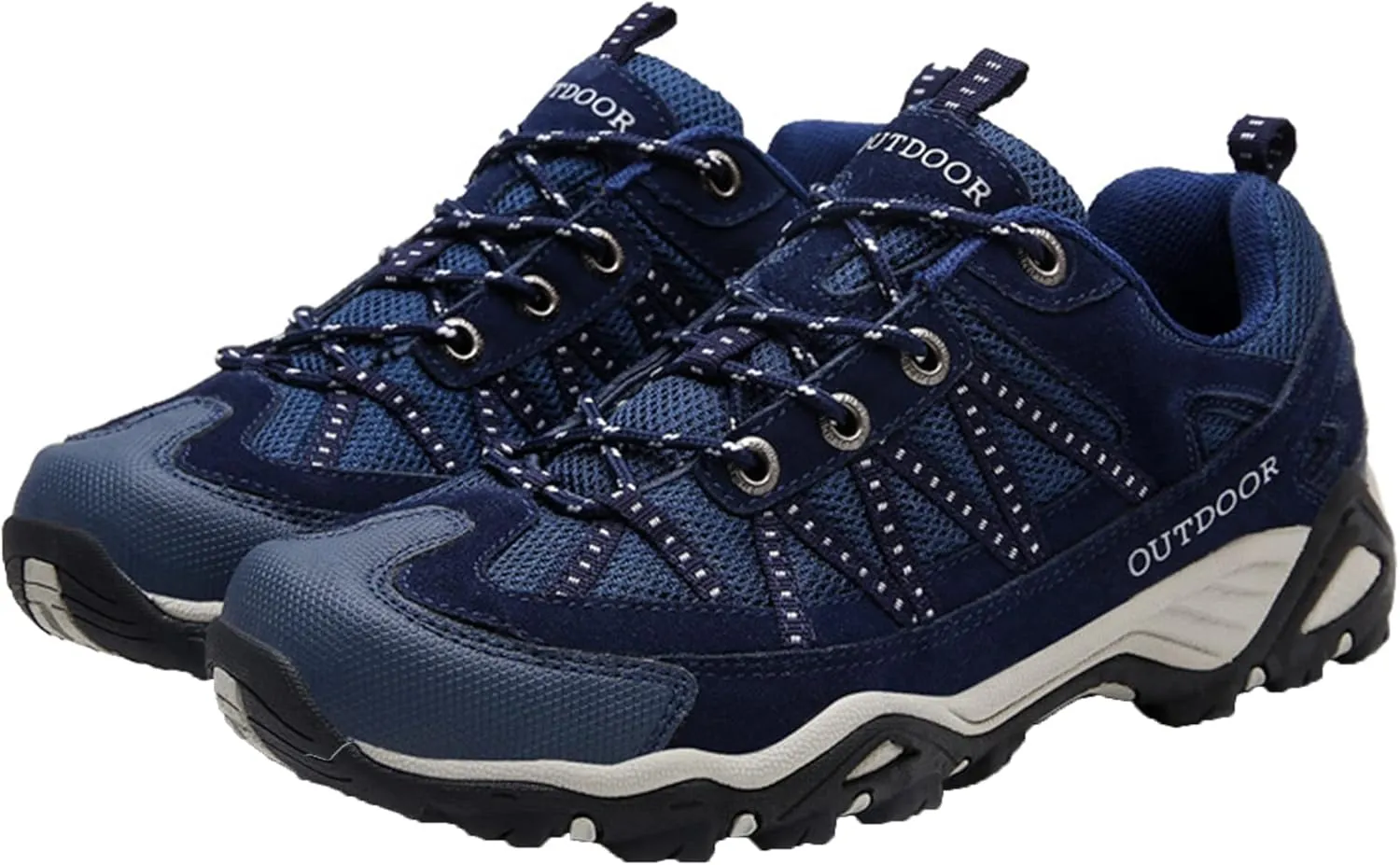 Mens Hiking Shoes Outdoor Walking Travel Sneakers Anti-Slip Low Top Soft Bottom Trail Running Trainers