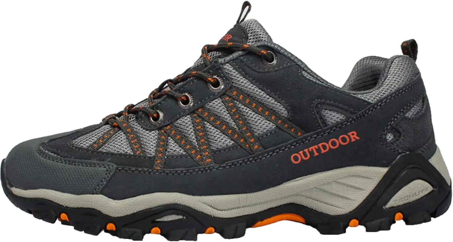 Mens Hiking Shoes Outdoor Walking Travel Sneakers Anti-Slip Low Top Soft Bottom Trail Running Trainers