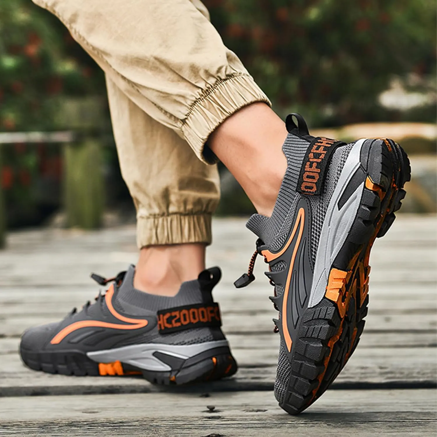 Mens Hiking Shoes Walking Trekking Trainers Outdoors Breathable Camping Climbing Shoes
